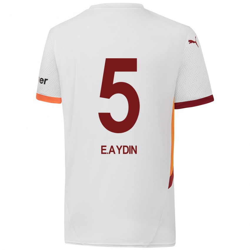 Criança Camisola Eyüp Aydin #5 Branco Amarelo Vermelho Alternativa 2024/25 Camisa Brasil