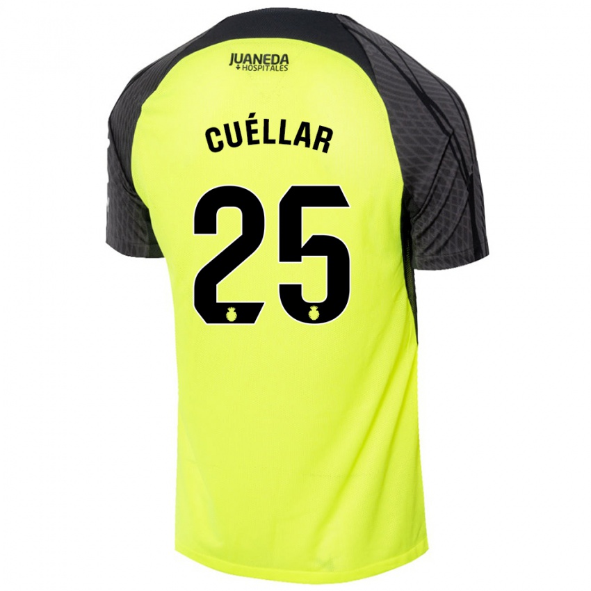 Criança Camisola Iván Cuéllar #25 Verde Fluorescente Preto Alternativa 2024/25 Camisa Brasil