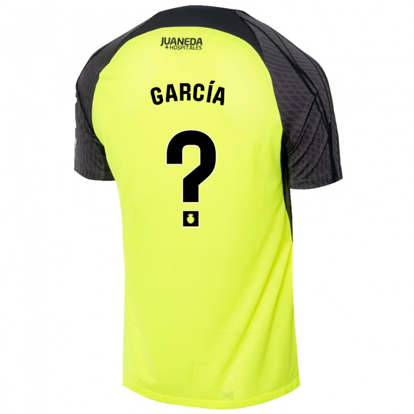 Criança Camisola Pere García #0 Verde Fluorescente Preto Alternativa 2024/25 Camisa Brasil