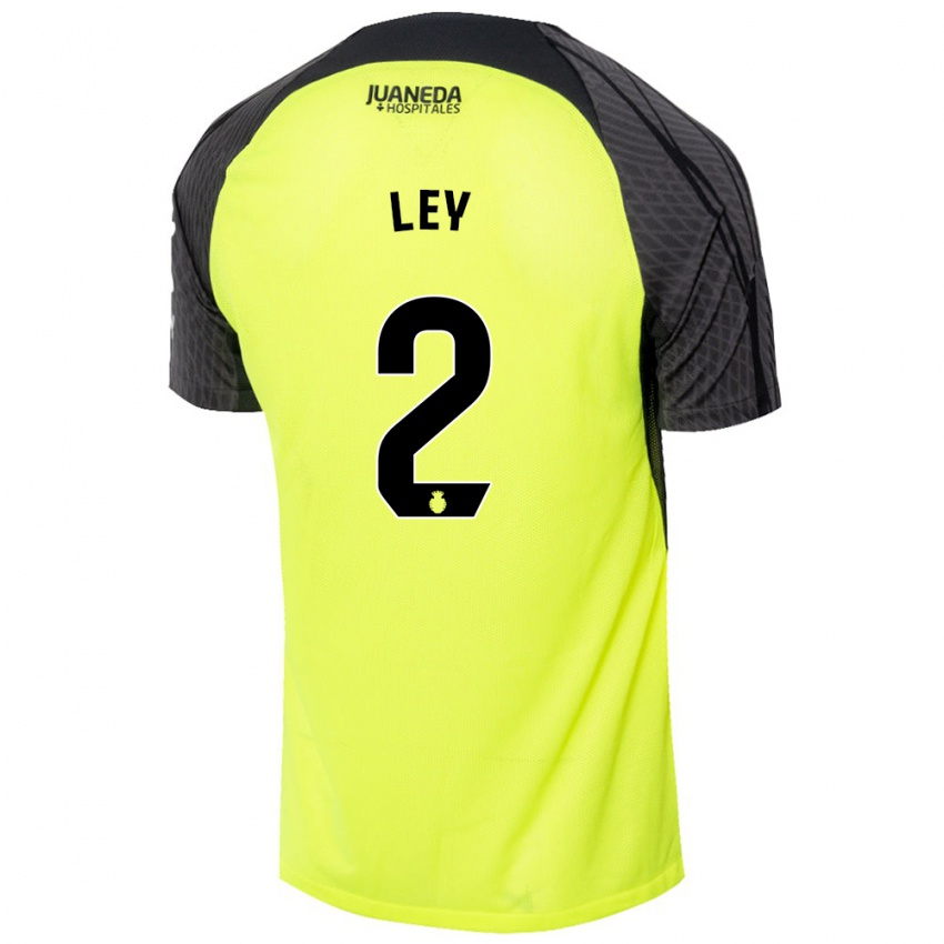 Criança Camisola Yuzún Ley #2 Verde Fluorescente Preto Alternativa 2024/25 Camisa Brasil