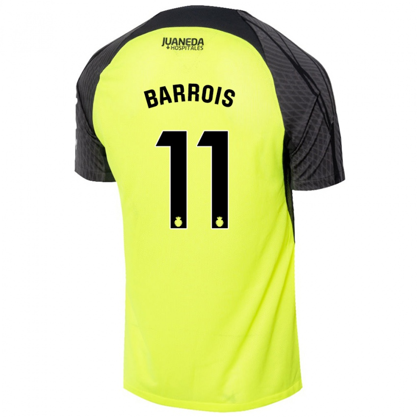 Criança Camisola Eliott Barrois #11 Verde Fluorescente Preto Alternativa 2024/25 Camisa Brasil