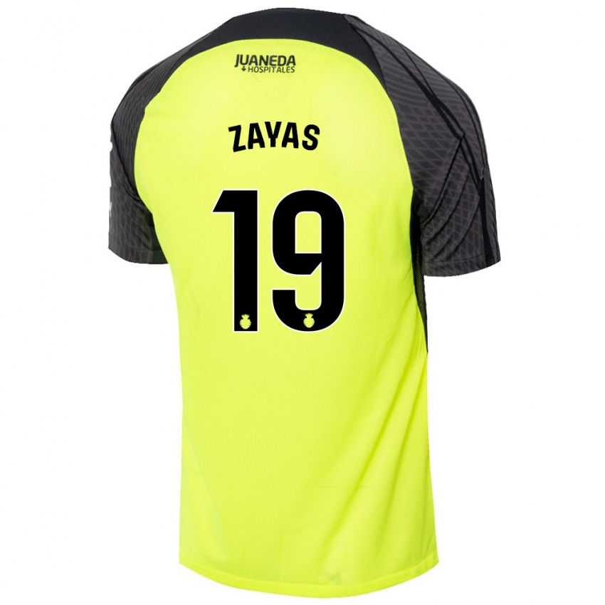 Criança Camisola Yosmel Zayas #19 Verde Fluorescente Preto Alternativa 2024/25 Camisa Brasil