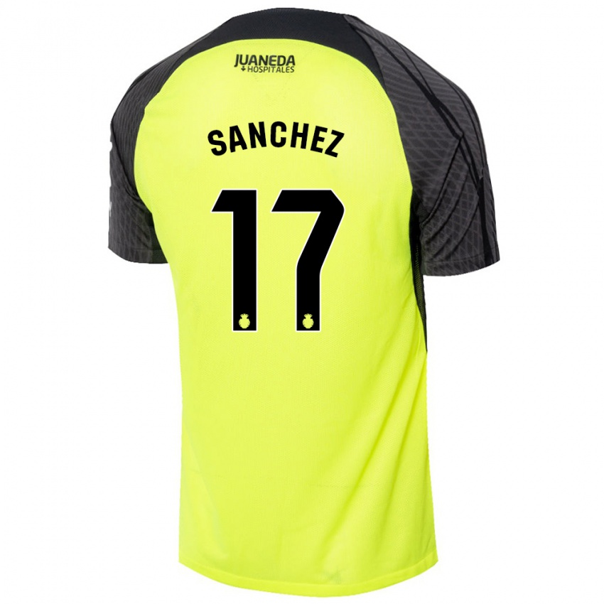 Criança Camisola Avelino Sánchez #17 Verde Fluorescente Preto Alternativa 2024/25 Camisa Brasil