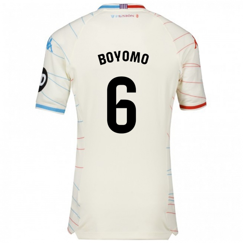 Criança Camisola Enzo Boyomo #6 Azul Vermelho Branco Alternativa 2024/25 Camisa Brasil