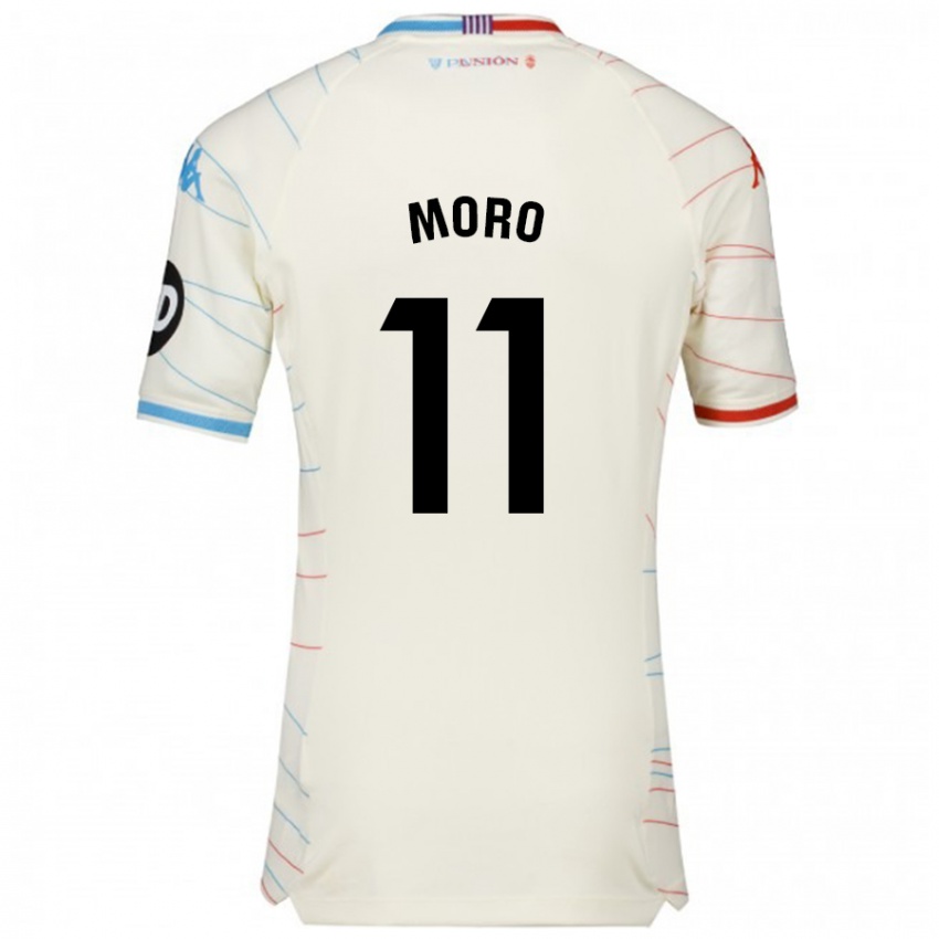 Criança Camisola Raúl Moro #11 Azul Vermelho Branco Alternativa 2024/25 Camisa Brasil