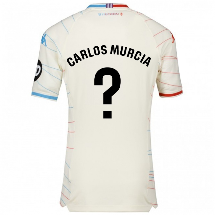 Criança Camisola Juan Carlos Murcia #0 Azul Vermelho Branco Alternativa 2024/25 Camisa Brasil