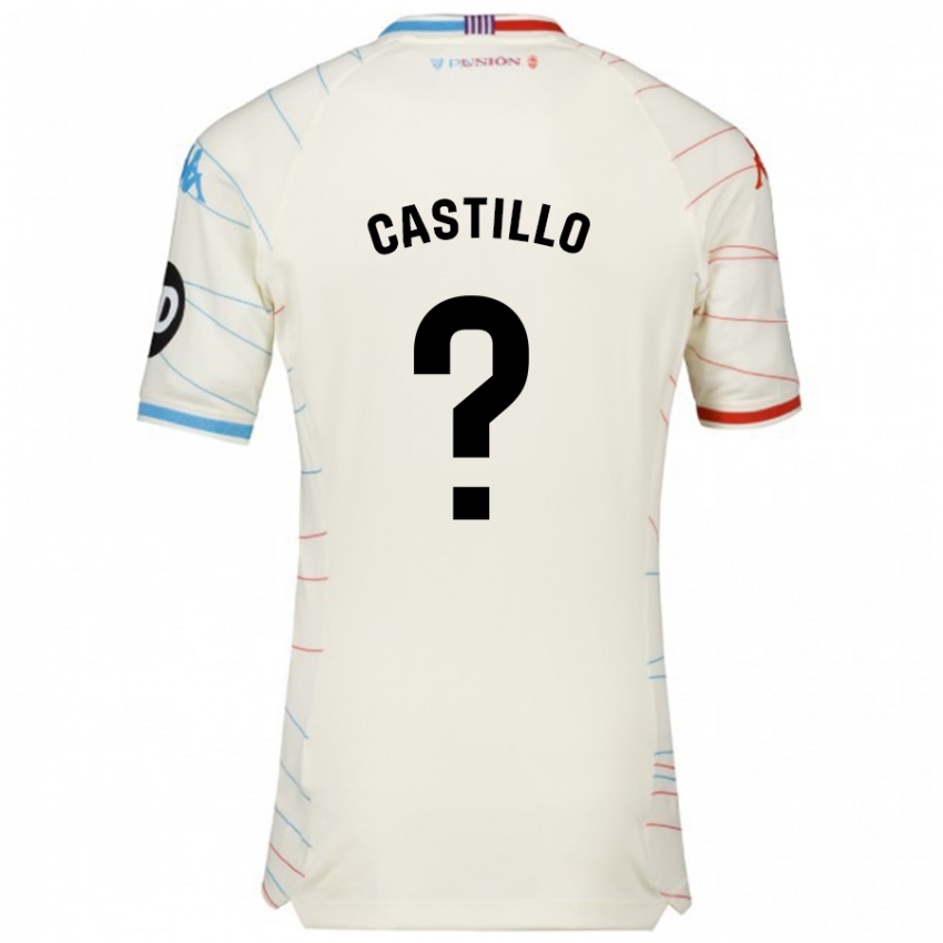 Criança Camisola Gonzalo Castillo #0 Azul Vermelho Branco Alternativa 2024/25 Camisa Brasil