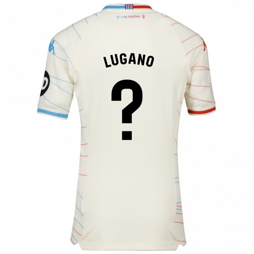 Criança Camisola Thiago Lugano #0 Azul Vermelho Branco Alternativa 2024/25 Camisa Brasil