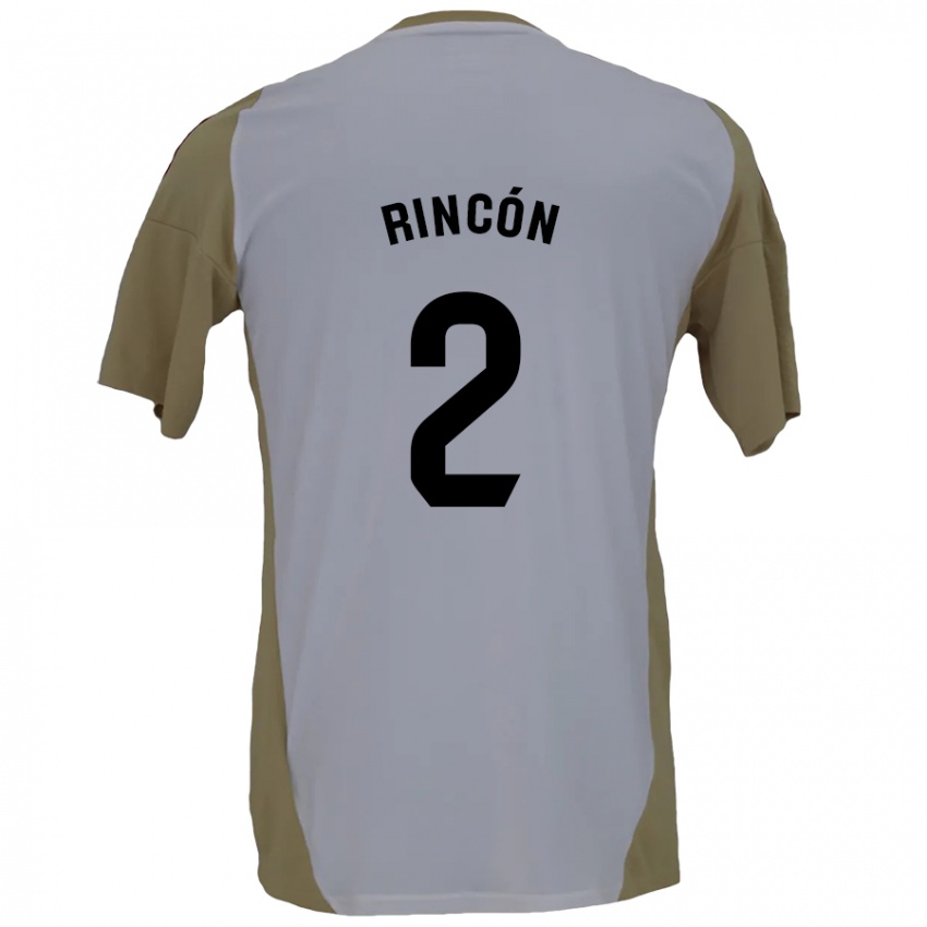 Criança Camisola Hugo Rincón #2 Branco Brown Alternativa 2024/25 Camisa Brasil