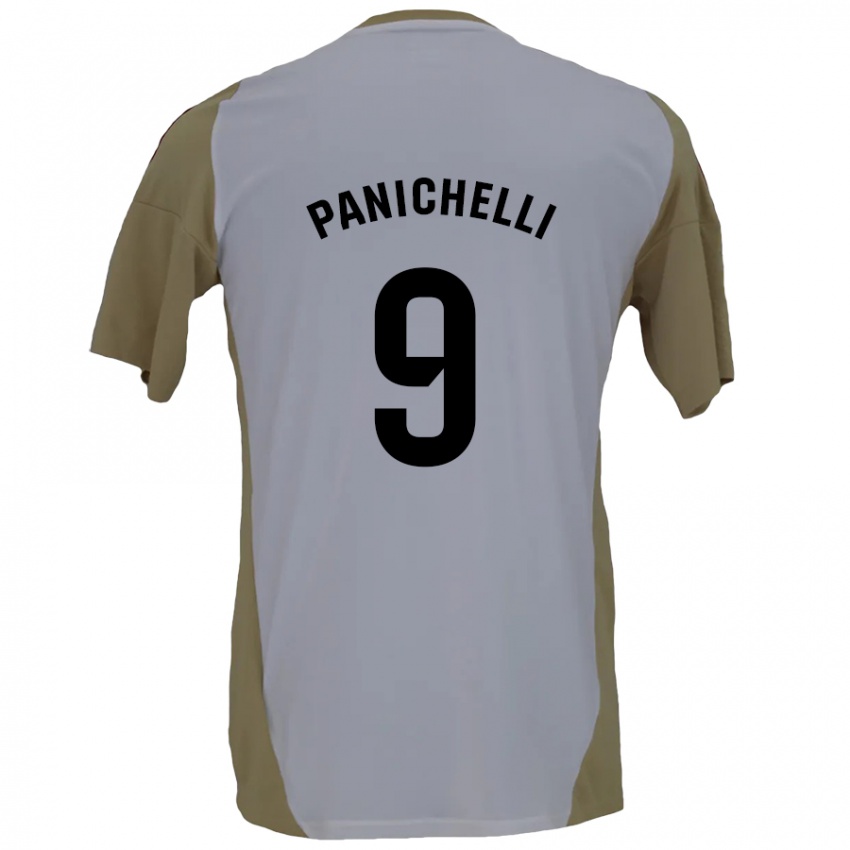 Criança Camisola Joaquín Panichelli #9 Branco Brown Alternativa 2024/25 Camisa Brasil