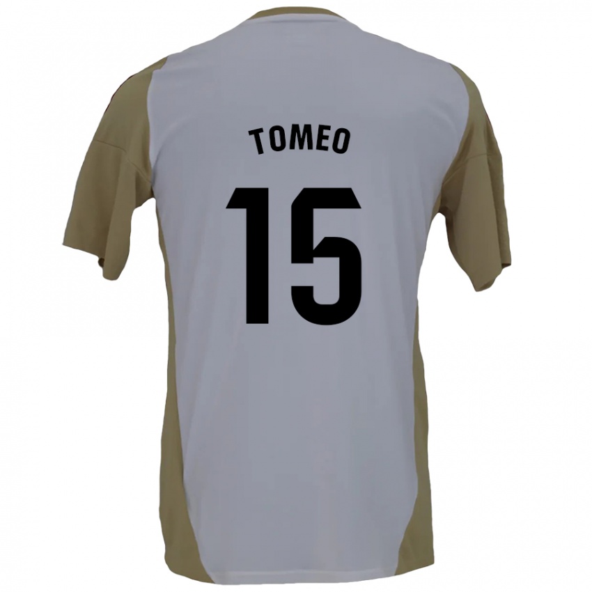 Criança Camisola Pablo Tomeo #15 Branco Brown Alternativa 2024/25 Camisa Brasil