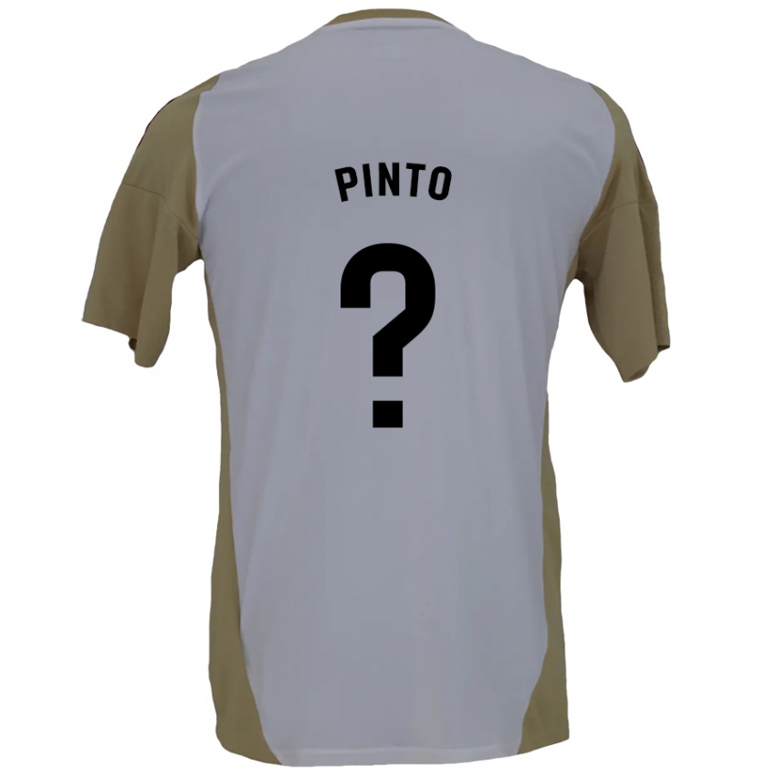 Criança Camisola Yidne Pinto #0 Branco Brown Alternativa 2024/25 Camisa Brasil