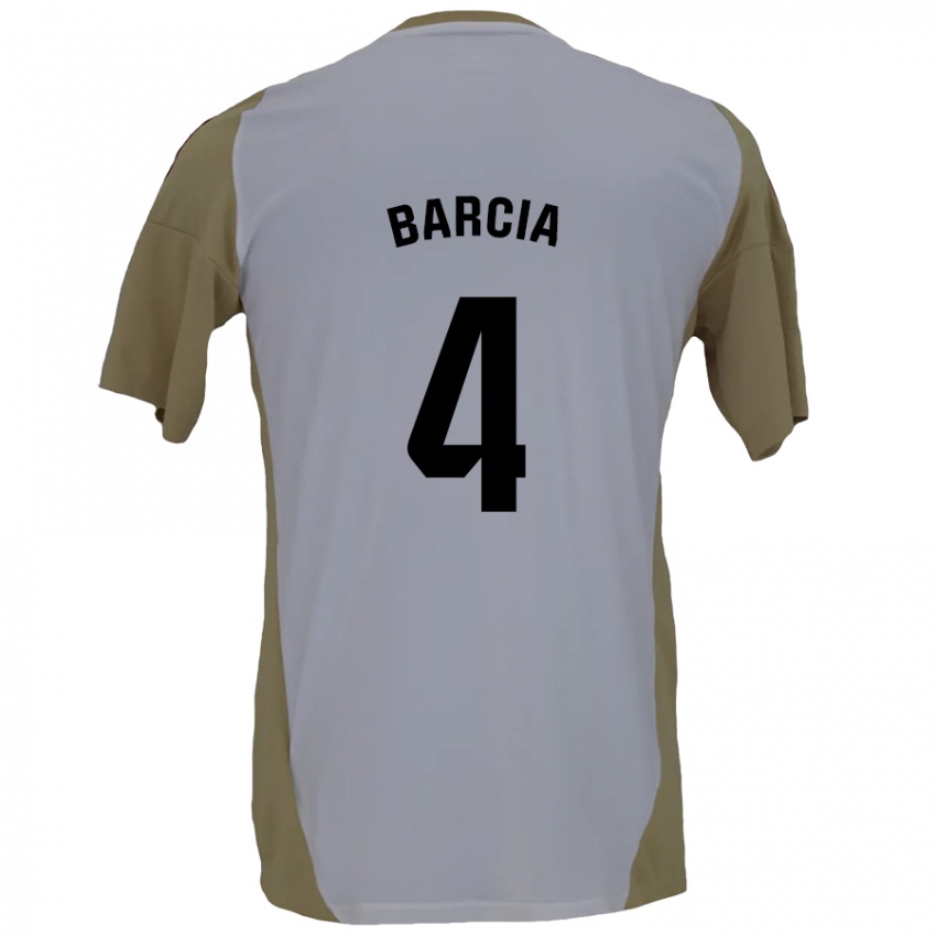 Criança Camisola Sergio Barcia #4 Branco Brown Alternativa 2024/25 Camisa Brasil