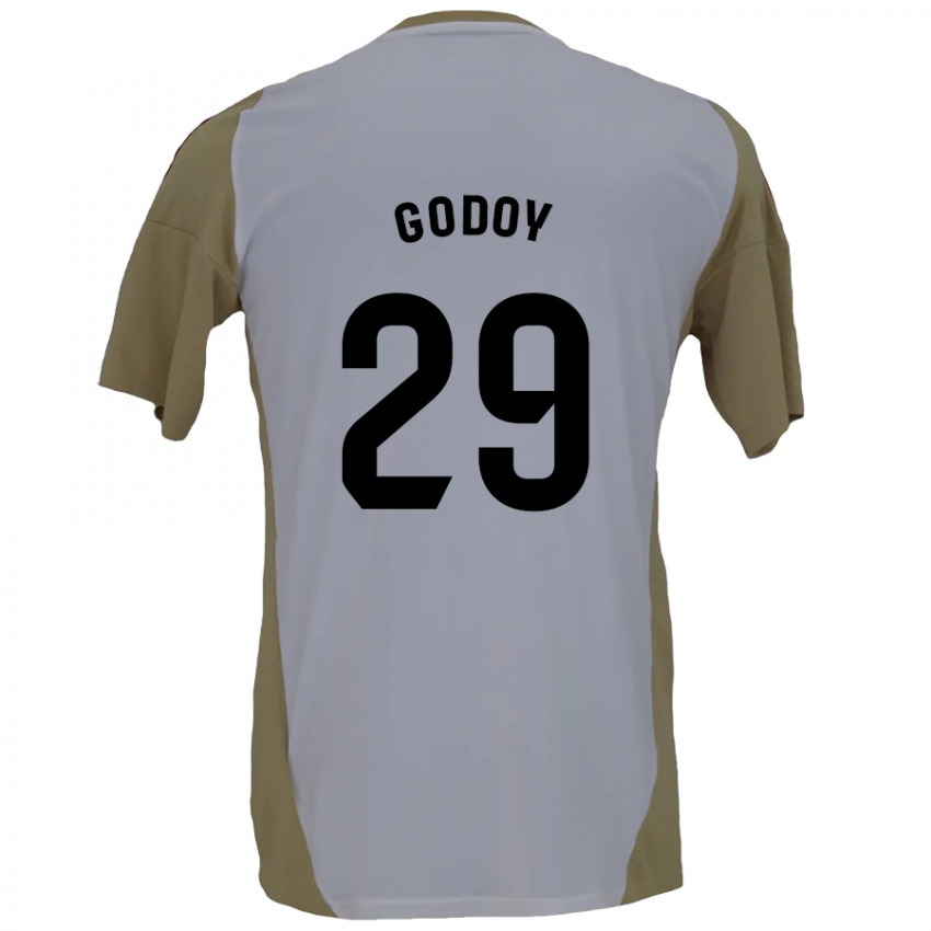 Criança Camisola Alan Godoy #29 Branco Brown Alternativa 2024/25 Camisa Brasil