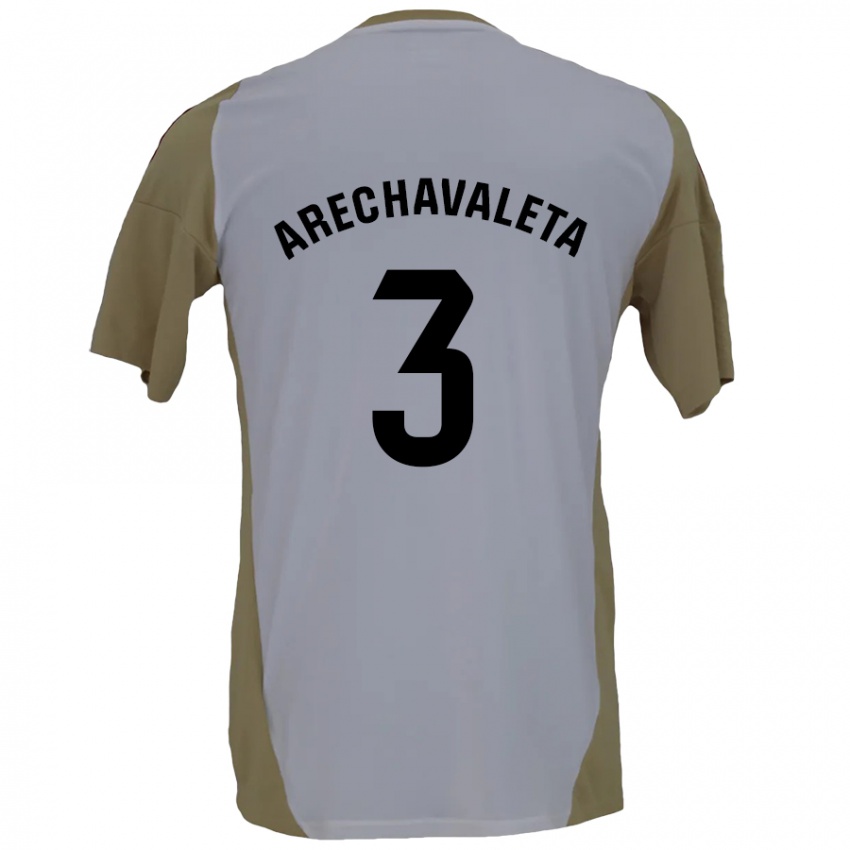 Criança Camisola Jorge Arechavaleta #3 Branco Brown Alternativa 2024/25 Camisa Brasil