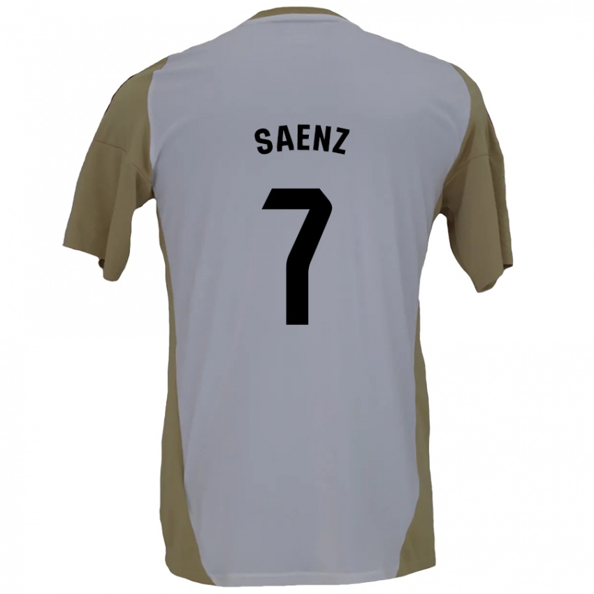 Criança Camisola Raúl Sáenz #7 Branco Brown Alternativa 2024/25 Camisa Brasil