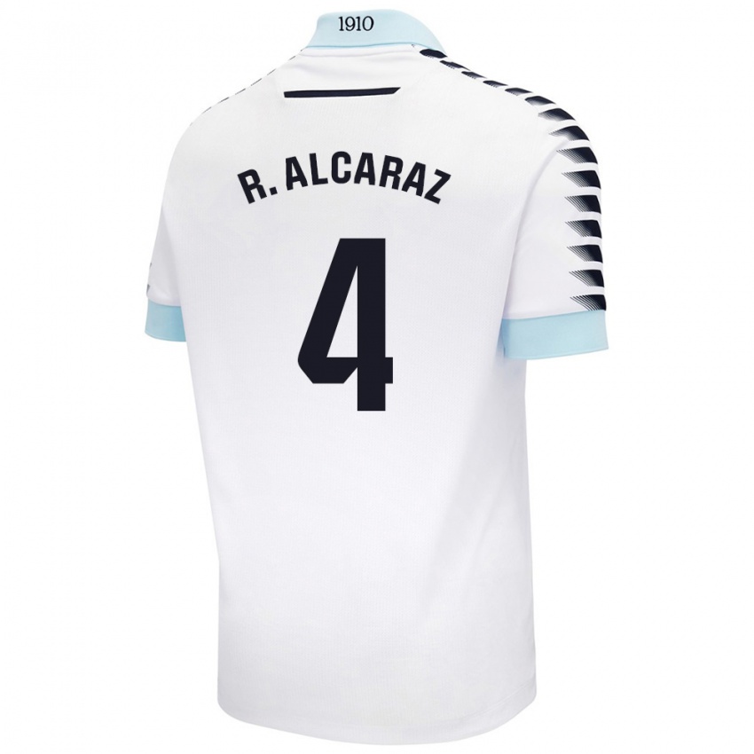 Criança Camisola Rubén Alcaraz #4 Azul Branco Alternativa 2024/25 Camisa Brasil