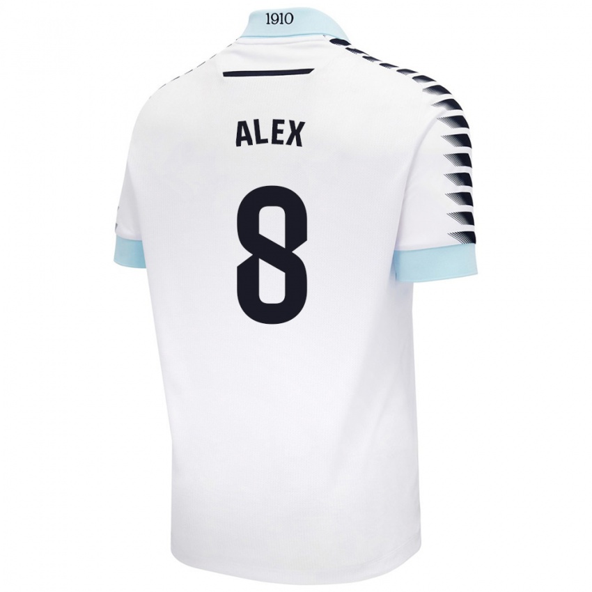 Criança Camisola Álex Fernández #8 Azul Branco Alternativa 2024/25 Camisa Brasil