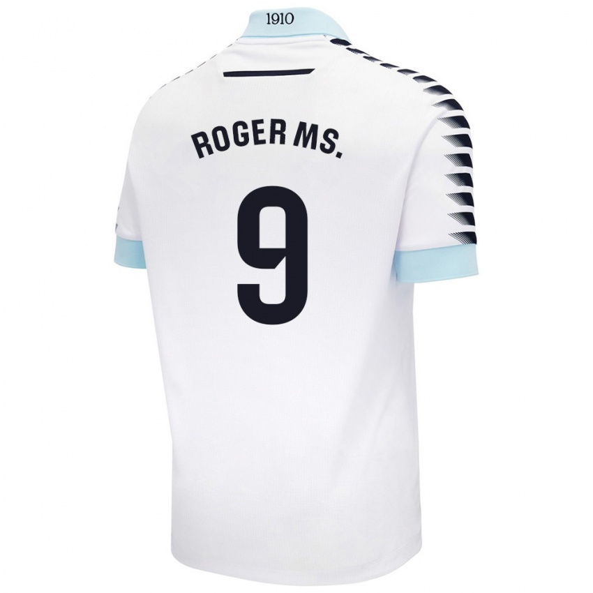 Criança Camisola Roger Martí #9 Azul Branco Alternativa 2024/25 Camisa Brasil