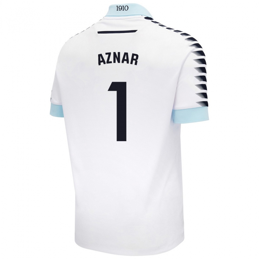 Criança Camisola Victor Aznar #1 Azul Branco Alternativa 2024/25 Camisa Brasil