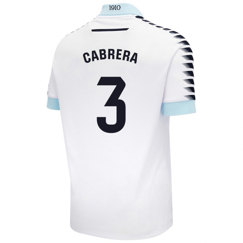 Criança Camisola Julio Cabrera #3 Azul Branco Alternativa 2024/25 Camisa Brasil