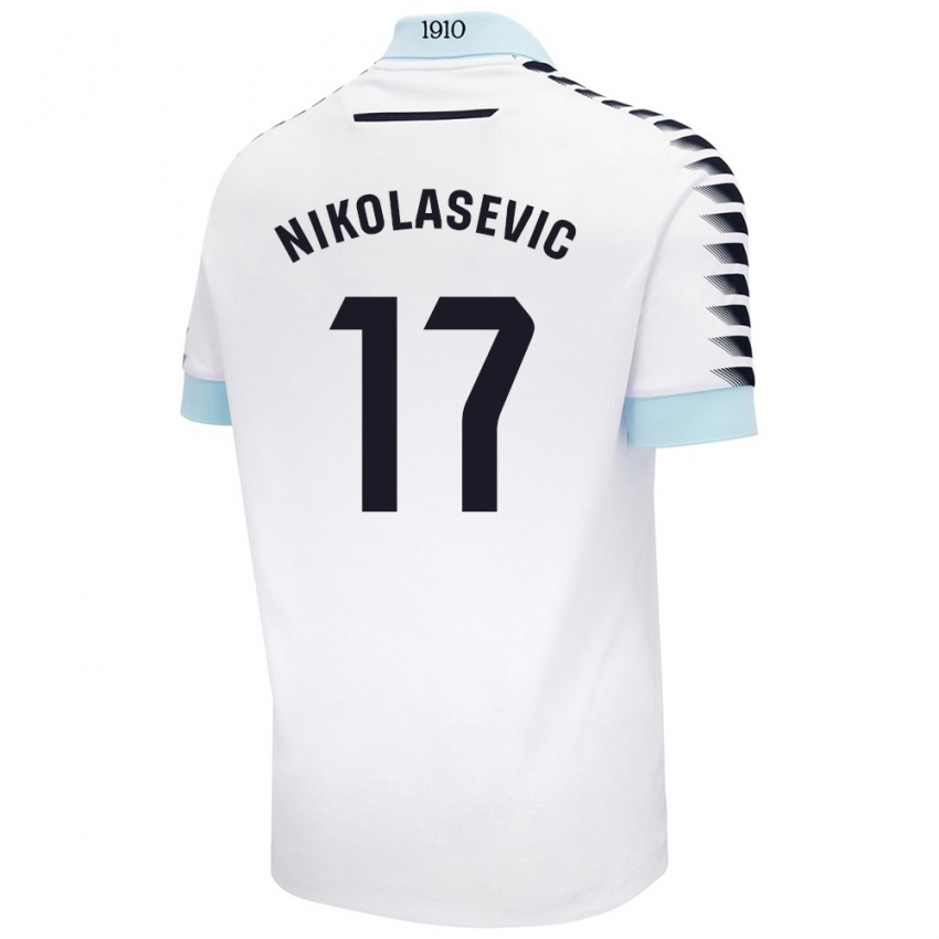 Criança Camisola Mirko Nikolasevic #17 Azul Branco Alternativa 2024/25 Camisa Brasil