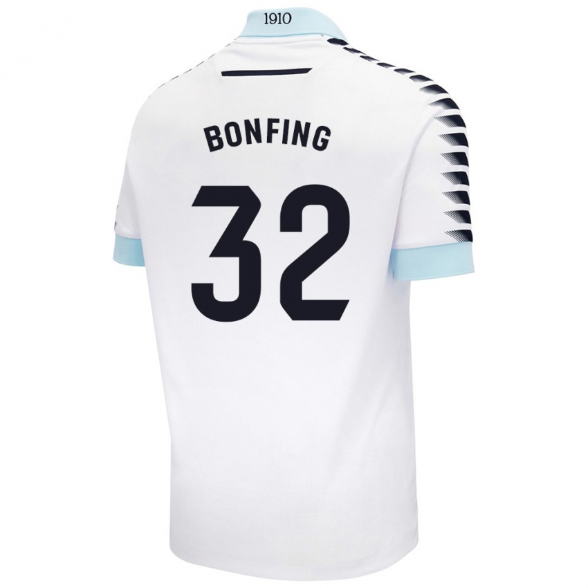 Criança Camisola Boubacar Bonfing #32 Azul Branco Alternativa 2024/25 Camisa Brasil