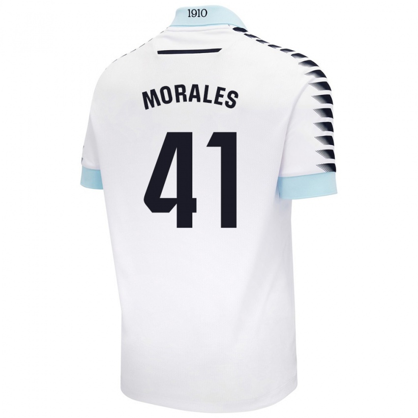 Criança Camisola Luis Morales #41 Azul Branco Alternativa 2024/25 Camisa Brasil