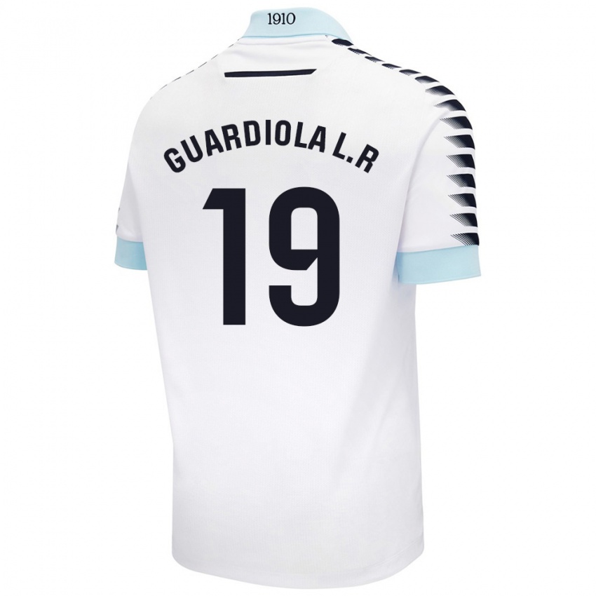 Criança Camisola Sergi Guardiola #19 Azul Branco Alternativa 2024/25 Camisa Brasil