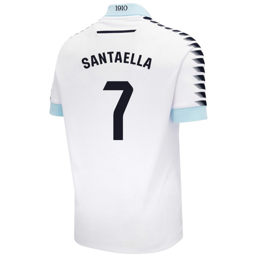 Criança Camisola Natalia Santaella Picón #7 Azul Branco Alternativa 2024/25 Camisa Brasil