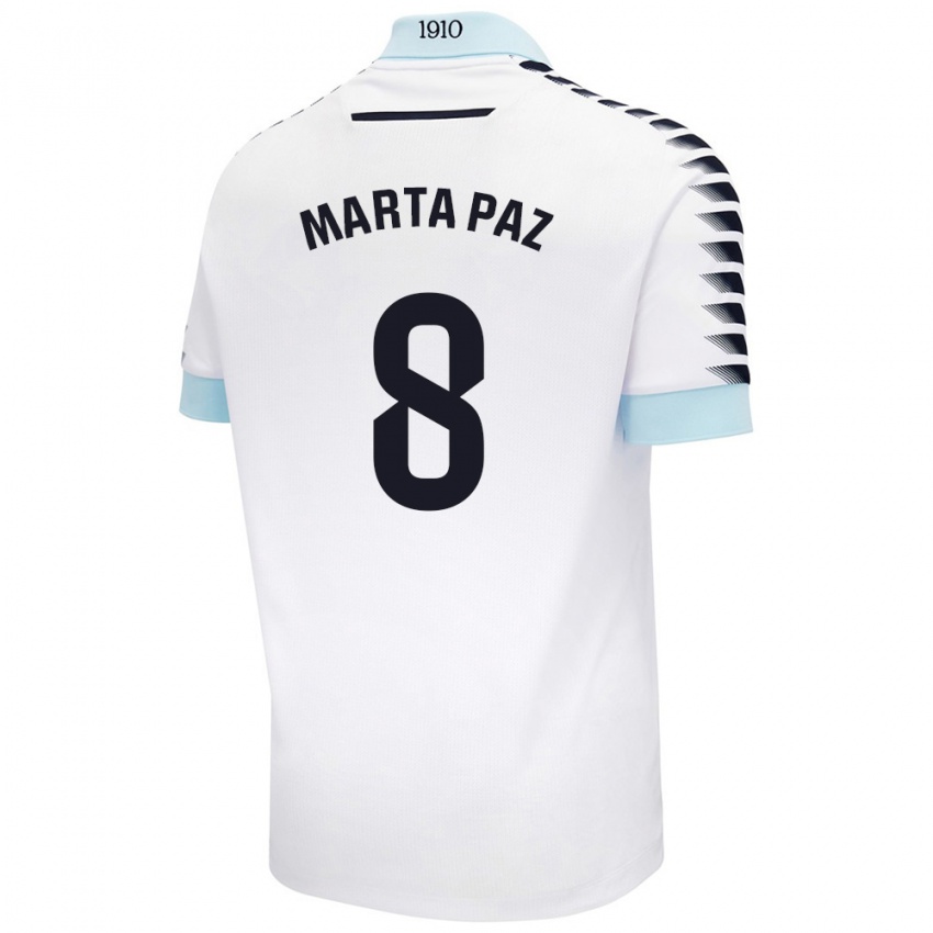 Criança Camisola Marta Milagros Paz Cruz #8 Azul Branco Alternativa 2024/25 Camisa Brasil