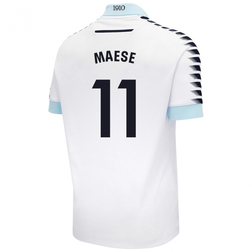 Criança Camisola María Del Carmen Maese Gaitán #11 Azul Branco Alternativa 2024/25 Camisa Brasil