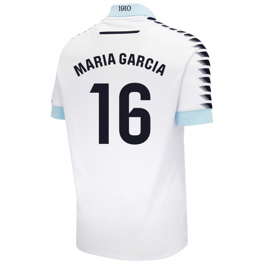 Criança Camisola Maria García Fernández #16 Azul Branco Alternativa 2024/25 Camisa Brasil