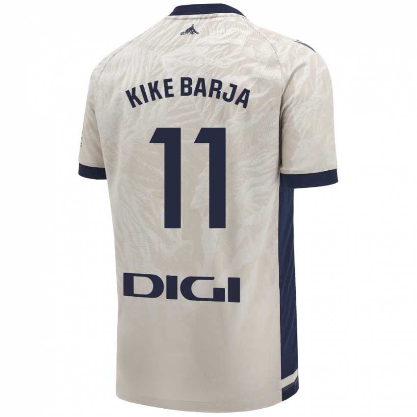 Criança Camisola Kike Barja #11 Cinza Leve Alternativa 2024/25 Camisa Brasil