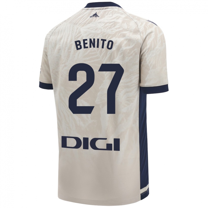 Criança Camisola Iker Benito #27 Cinza Leve Alternativa 2024/25 Camisa Brasil