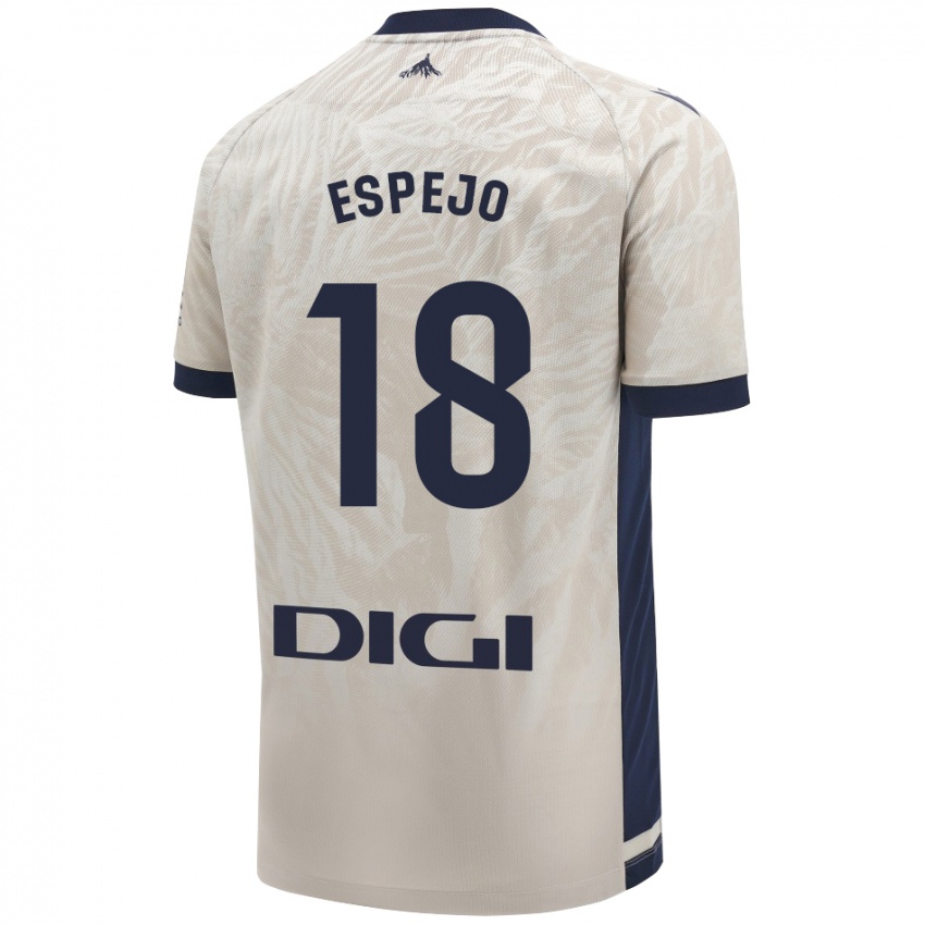 Criança Camisola Diego Espejo #18 Cinza Leve Alternativa 2024/25 Camisa Brasil