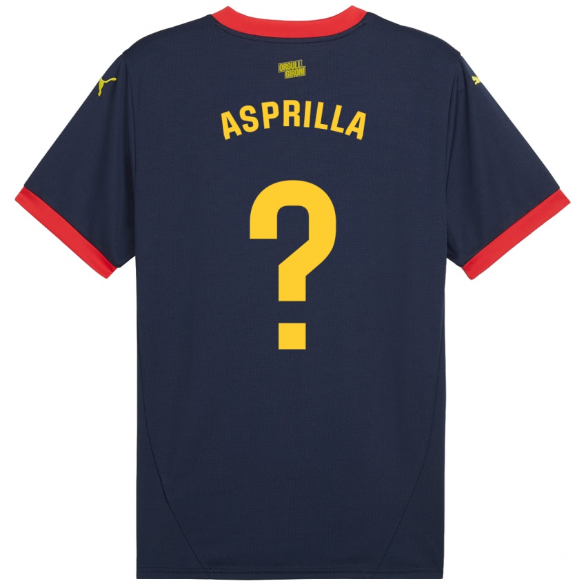 Criança Camisola Yáser Asprilla #0 Vermelho Marinho Alternativa 2024/25 Camisa Brasil