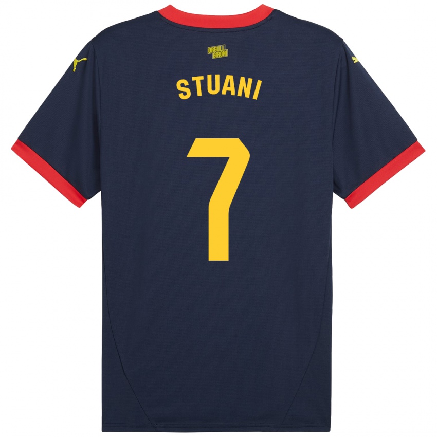 Criança Camisola Cristhian Stuani #7 Vermelho Marinho Alternativa 2024/25 Camisa Brasil