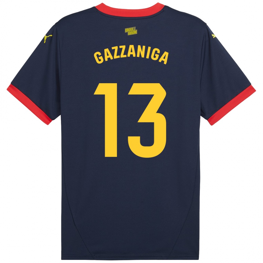 Criança Camisola Paulo Gazzaniga #13 Vermelho Marinho Alternativa 2024/25 Camisa Brasil