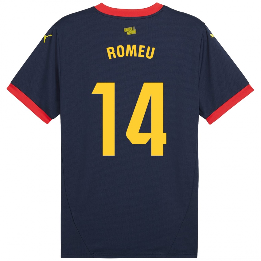 Criança Camisola Oriol Romeu #14 Vermelho Marinho Alternativa 2024/25 Camisa Brasil