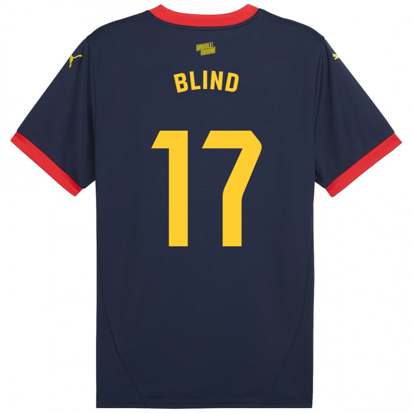 Criança Camisola Daley Blind #17 Vermelho Marinho Alternativa 2024/25 Camisa Brasil