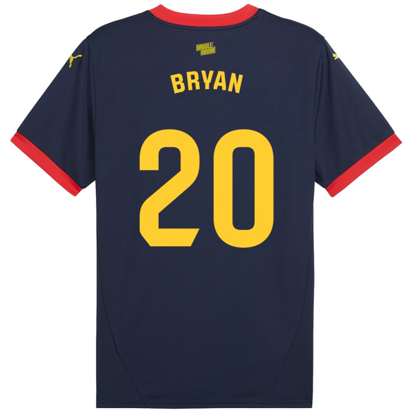 Criança Camisola Bryan Gil #20 Vermelho Marinho Alternativa 2024/25 Camisa Brasil