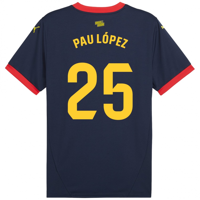 Criança Camisola Pau Lopez #25 Vermelho Marinho Alternativa 2024/25 Camisa Brasil