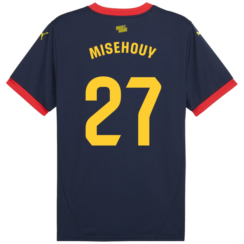 Criança Camisola Gabriel Misehouy #27 Vermelho Marinho Alternativa 2024/25 Camisa Brasil