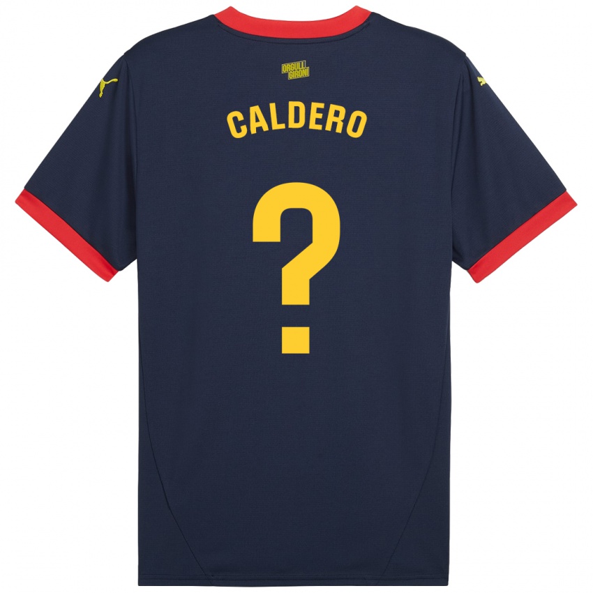 Criança Camisola Nil Caldero #0 Vermelho Marinho Alternativa 2024/25 Camisa Brasil