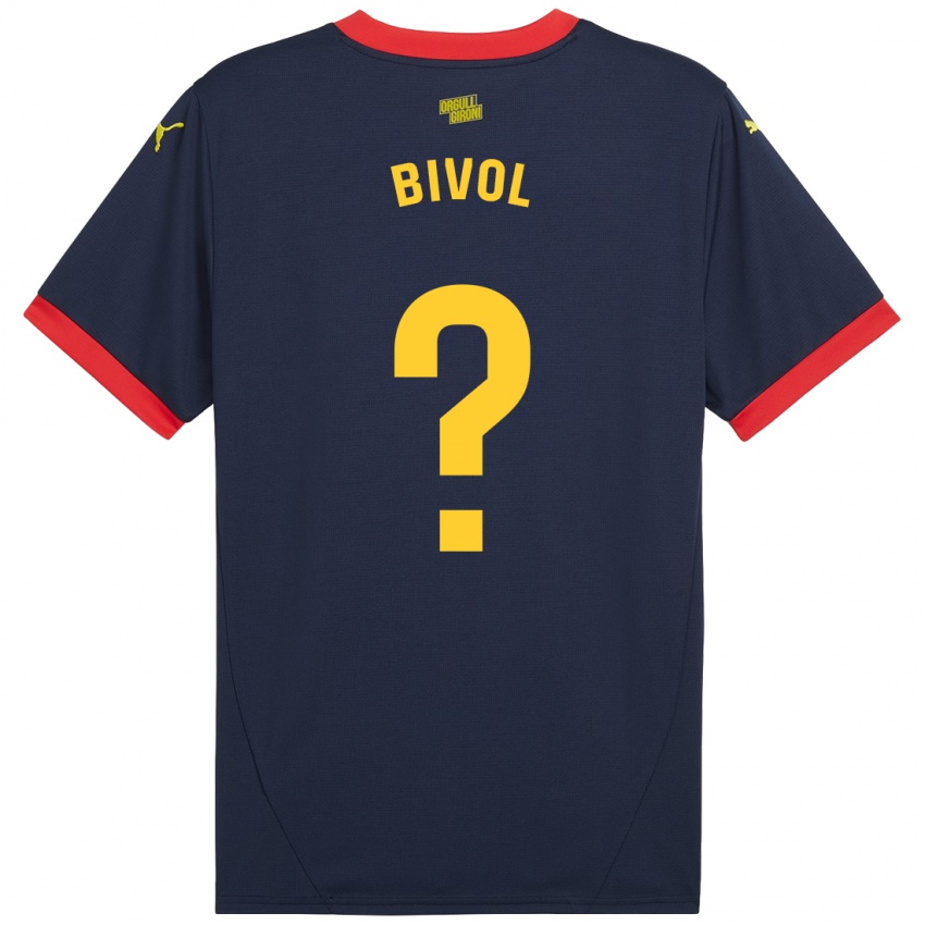 Criança Camisola Victor Bivol #0 Vermelho Marinho Alternativa 2024/25 Camisa Brasil