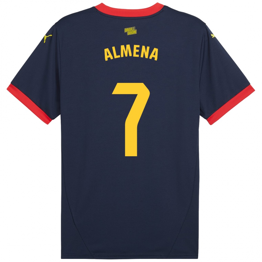 Criança Camisola Iker Almena #7 Vermelho Marinho Alternativa 2024/25 Camisa Brasil