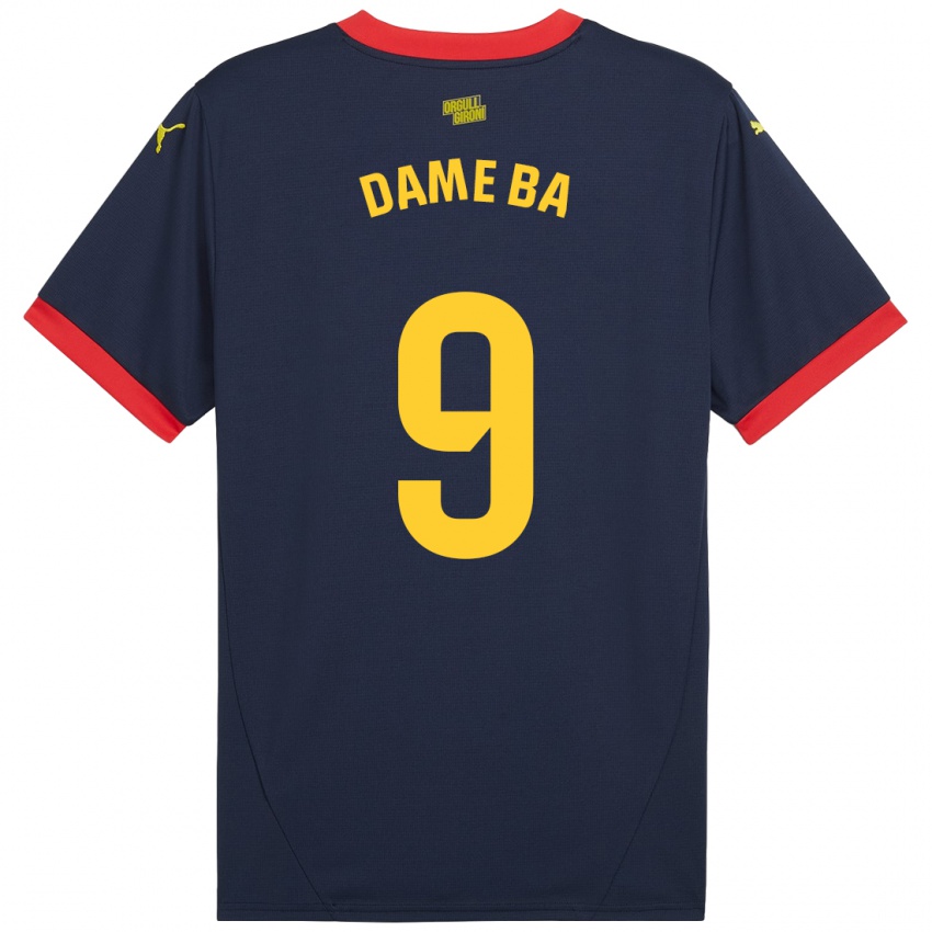 Criança Camisola Papa Dame Ba #9 Vermelho Marinho Alternativa 2024/25 Camisa Brasil