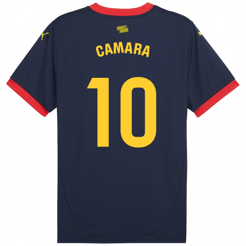 Criança Camisola Dawda Camara #10 Vermelho Marinho Alternativa 2024/25 Camisa Brasil