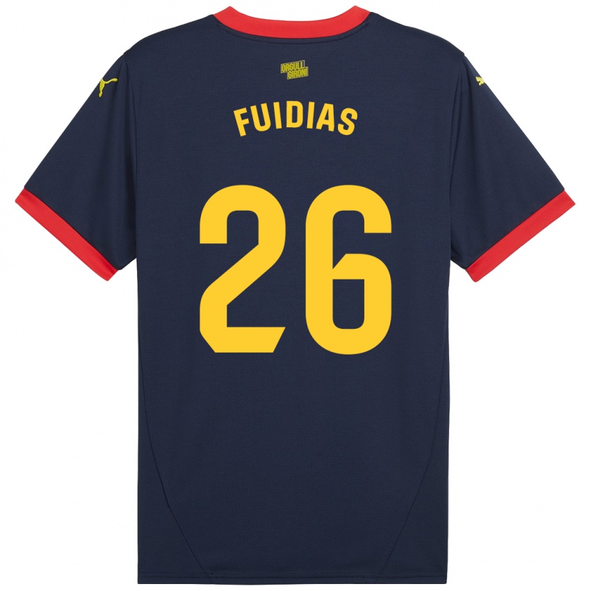 Criança Camisola Toni Fuidias #26 Vermelho Marinho Alternativa 2024/25 Camisa Brasil